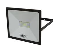 Sealey Extra Slim Floodlight with Wall Bracket 50W SMD LED 230V