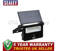 Sealey Extra-Slim Solar Floodlight with Wall Bracket 16W SMD LED LED16S