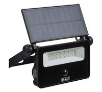Sealey LED16S Extra-Slim Solar Floodlight with Wall Bracket 16W SMD LED