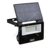 Sealey Extra-Slim Solar Floodlight with Wall Bracket 20W SMD LED