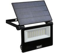 Sealey Extra-Slim Solar Floodlight with Wall Bracket 30W SMD LED