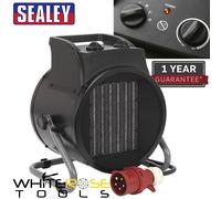 Sealey Fan Heater Industrial PTC 5000W 415V 3ph [EEK: Not Supplied]