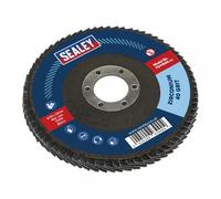 Sealey FD11540 Flap Disc Zirconium Ø115Mm Ø22Mm Bore 40Grit