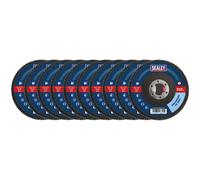 Sealey FD1154010 115mm Zirconium Flap Discs 40Grit 22mm Bore - Pack of 10