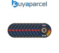 Sealey FD11540E10 115mm Aluminium Oxide Flap Discs 40Grit 22mm Bore - Pack of 10