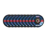 Sealey FD115MIX 115mm Zirconium Flap Discs Assorted Grit 22mm Bore - Pack of 10