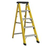 Sealey Fibreglass Step Ladder 4-Tread - EN 131 FSL5