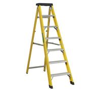 Sealey Fibreglass Step Ladder FSL7 – 6-Tread – EN 131