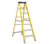 Sealey Fibreglass Step Ladder FSL7 – 6-Tread – EN 131