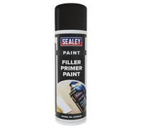 Sealey Filler Primer Paint 500mL Spray Fine Coverage Adhesive Fast Dry SCS061S