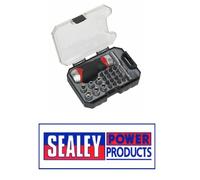Sealey Fine Tooth Ratchet Screwdriver & Accessory Set 24pc Stubby AK64906