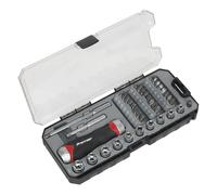 Sealey Fine Tooth Ratchet Screwdriver & Accessory Set 38pc - Part No. AK64905