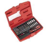 Sealey Fine Tooth Ratchet Screwdriver & Accessory Set 51Pc Ak64903