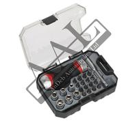 Sealey Fine Tooth Ratchet Screwdriver & Accessory Set 24pc Stubby AK64906