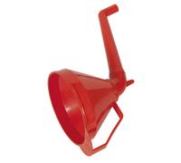Sealey Fixed Offset Spout Funnel With Filter 160mm - Medium