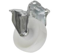 Sealey Fixed Plate Castor White Polyamide 100mm