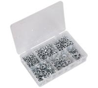Sealey AB031FN Flange Nut Assortment 390Pc M5-M12 Serrated Metric