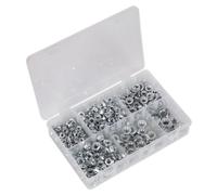 Sealey Flange Nut Assorted 390pc Serrated M5-M12 DIN 6923 - Part No. AB031FN
