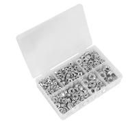 Sealey Flange Nut Assortment 390pc M5-M12 Serrated Metric AB031FN
