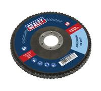 Sealey Flap Disc Zirconium 125mm 22mm Bore 40 Grit Abrasive Flaps Fd12540
