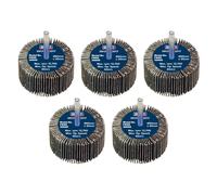 Sealey Flap Wheel Ø60 x 30mm 60Grit 6mm Shaft - Pack of 5 - FW6030605