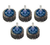 Sealey Flap Wheel 40 x 20mm 40Grit 6mm Shaft - Pack of 5 - FW4020405