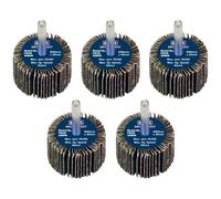 Sealey Flap Wheels Pack Of 5 40mm 30mm 80g