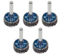 Sealey Flap Wheel 25 x 10mm 6mm Shaft 80Grit - Pack of 5 - FW2510805