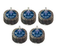 Sealey FW6030ASS Abrasive Flap Wheel Ø60 X 30Mm Ø6Mm Shaft Assorted Grit - Pack Of 5