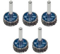 Sealey Flap Wheels Pack Of 5 25mm 10mm Assorted