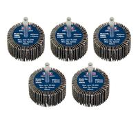 Sealey Flap Wheels Pack Of 5 50mm 25mm 60g