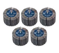Sealey Abrasive Flap Wheel 80 x 40mm 80Grit 6mm Shaft - Pack of 5