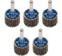 Sealey Flap Wheel 25 x 20mm 6mm Shaft 40Grit - Pack of 5 - FW2520405