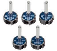 Sealey Flap Wheel 25 x 10mm 6mm Shaft 60Grit - Pack of 5 - FW2510605