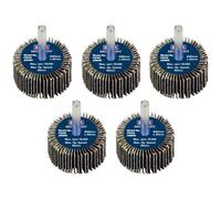 Sealey Flap Wheels Pack Of 5 40mm 20mm Assorted