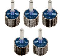 Sealey Flap Wheel 25 x 20mm 80Grit 6mm Shaft - Pack of 5 - FW2520805