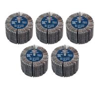 Sealey Flap Wheels Pack Of 5 80mm 40mm Assorted
