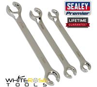 Sealey Flare Nut Spanner Set Metric Premier Hand Tools 3pc