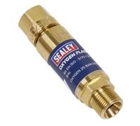 Sealey Flash Back Arrestor Oxygen With Thermal Cut Off Colour Coded Sga3/fba
