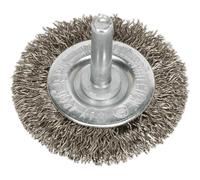 Sealey Flat Wire Brush Stainless Steel 50MM with 6MM Shaft