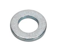 Sealey Flat Washer M5 X 12.5mm Form C Bs 4320 - Pack Of 100 Silver Fwc512