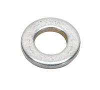 Sealey Flat Washer M6 X 12mm Form A Zinc Din 125 Pack Of 100 Silver Fwa612