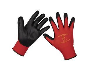 Sealey Flexi Grip Nitrile Palm Gloves (Large) - Pack Of 12 Pairs 9125L/12