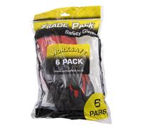 Worksafe Flexi Grip Nitrile Palm Gloves (X-Large) - Pack of 6 Pairs