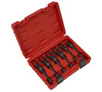 Sealey Flexi-Head Flare Nut Diesel Injection Wrench Set - 6 Piece 3/8in Square D