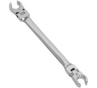 Sealey Flare Nut Spanner AK26521 - 10 x 11mm Flexi-Head - Red