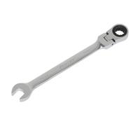 Sealey Flexi-Head Ratchet Combi Spanner Chrome Vanadium Steel 10mm Fhrcw10