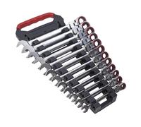 Sealey Combination Spanner Set AK63942 – Flexi-Head Ratchet, 12pc – Premier Platinum