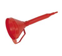 Sealey Flexible Spout Funnel With Filter 160mm - Medium
