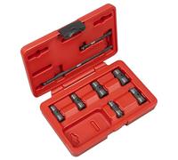 Sealey 8 Piece 1/4" Drive Bi Hexagon Flip Socket Set Metric and Imperial 1/4"